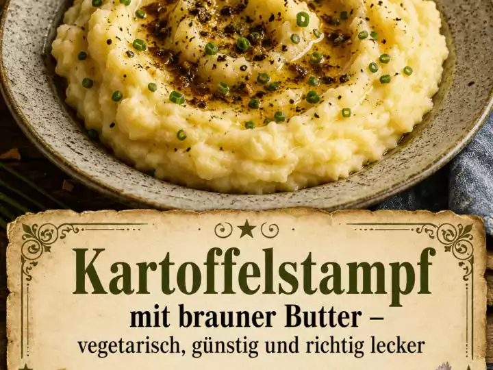 Kartoffelstampf mit brauner Butter – vegetarisch, günstig und richtig lecker