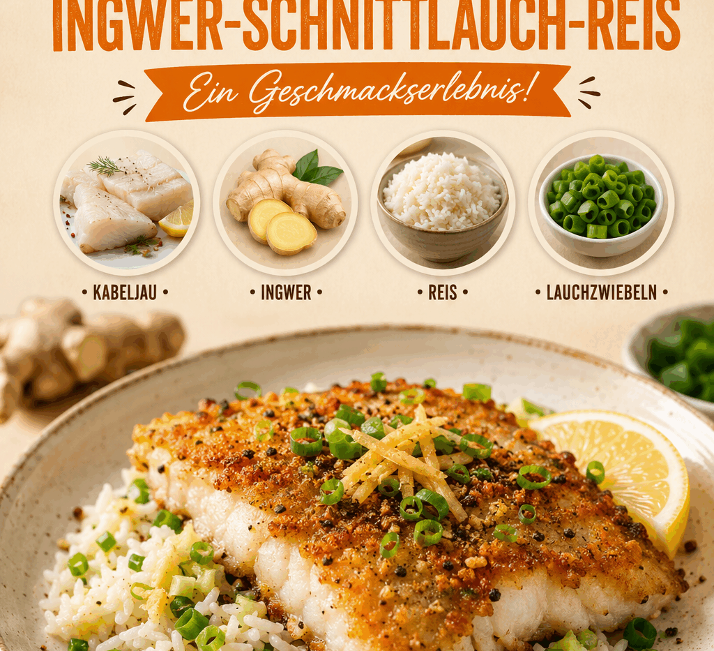 Köstlicher Knusperfisch mit Ingwer-Schnittlauch-Reis – Ein Geschmackserlebnis!