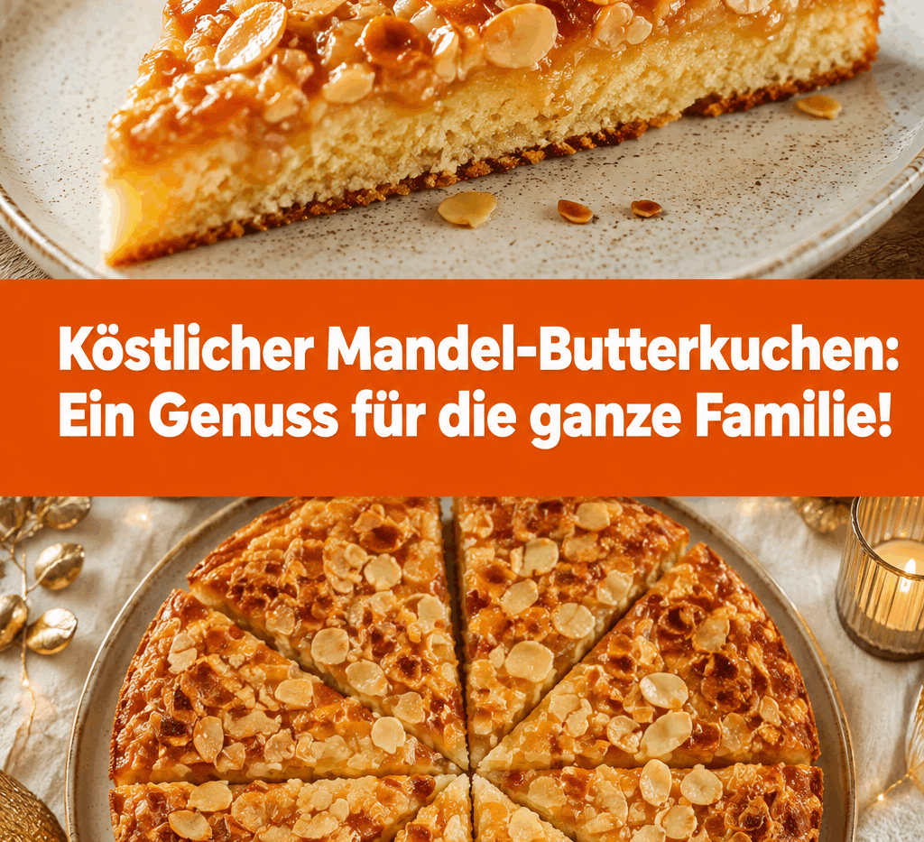 Köstlicher Mandel-Butterkuchen: Ein Genuss für die ganze Familie!