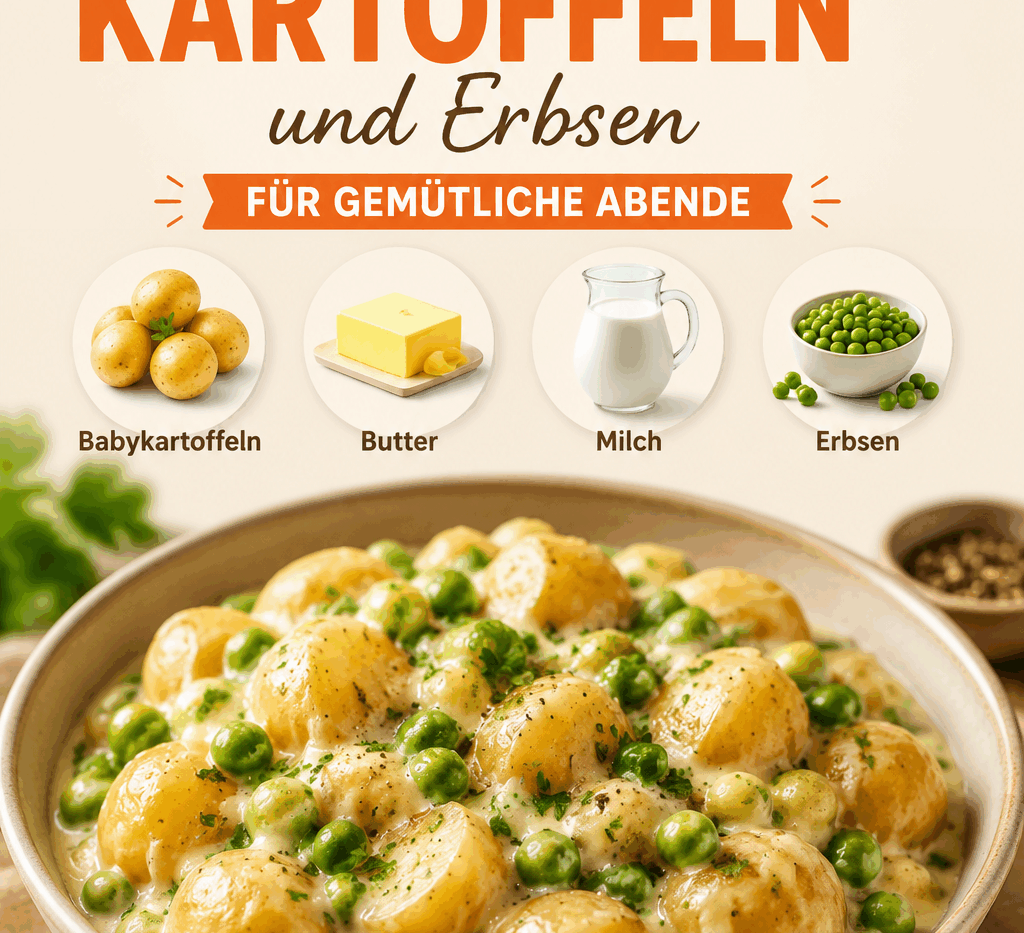 Köstliches Rezept: Cremige Kartoffeln und Erbsen für gemütliche Abende