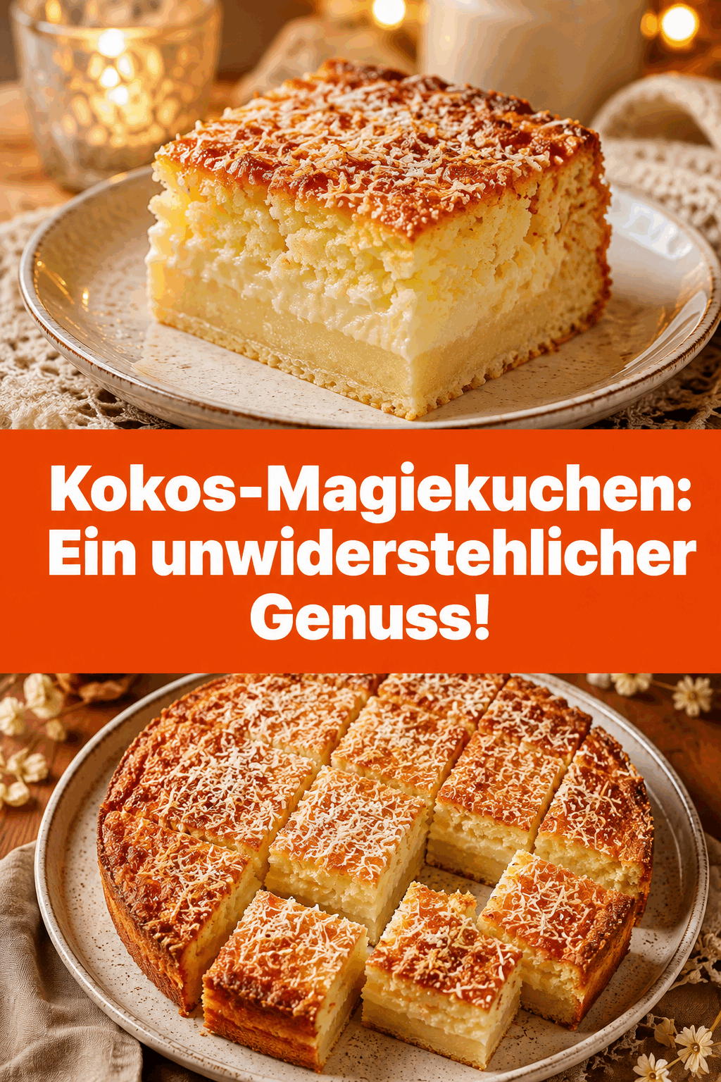 Kokos-Magiekuchen: Ein unwiderstehlicher Genuss!