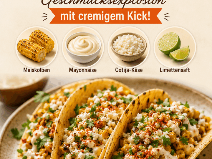 Leckere Street-Corn-Tacos: Geschmacksexplosion mit cremigem Kick!
