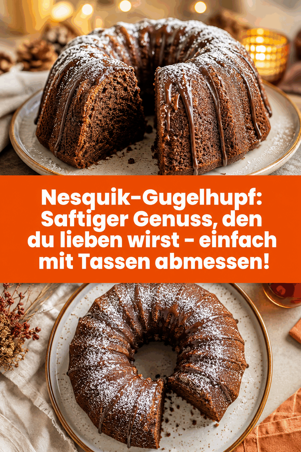 Nesquik-Gugelhupf: Saftiger Genuss, den du lieben wirst – einfach mit Tassen abmessen!