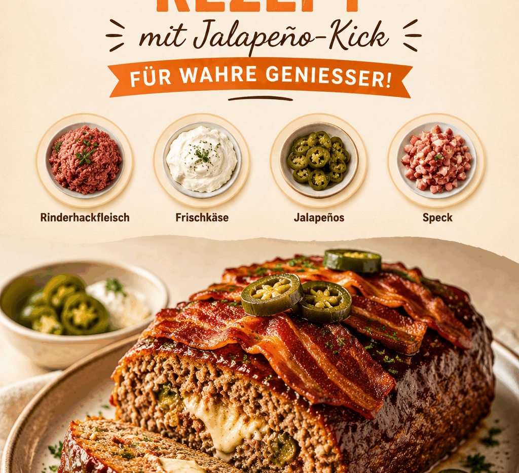 Raffiniertes Fleischlaib-Rezept mit Jalapeño-Kick für wahre Genießer!