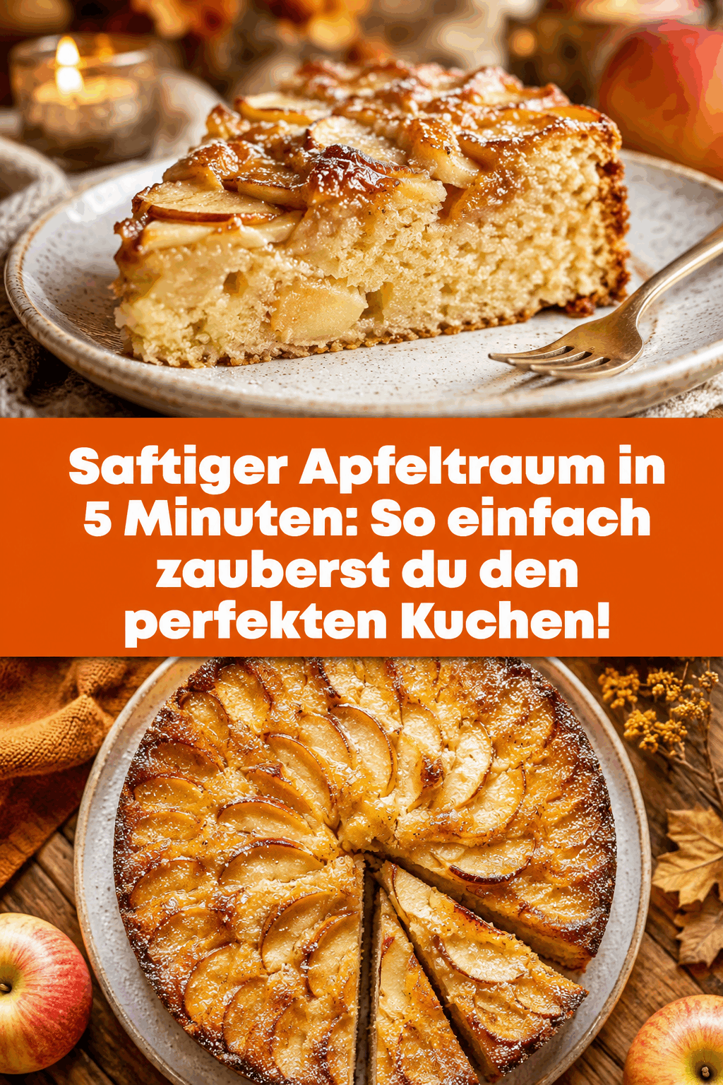 Saftiger Apfeltraum in 5 Minuten: So einfach zauberst du den perfekten Kuchen!