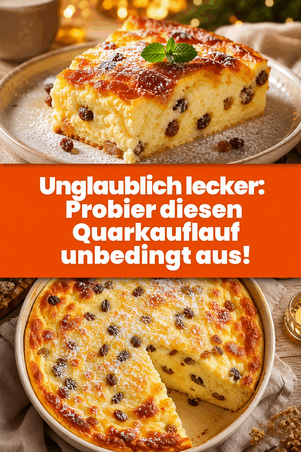 Unglaublich lecker: Probier diesen Quarkauflauf unbedingt aus!