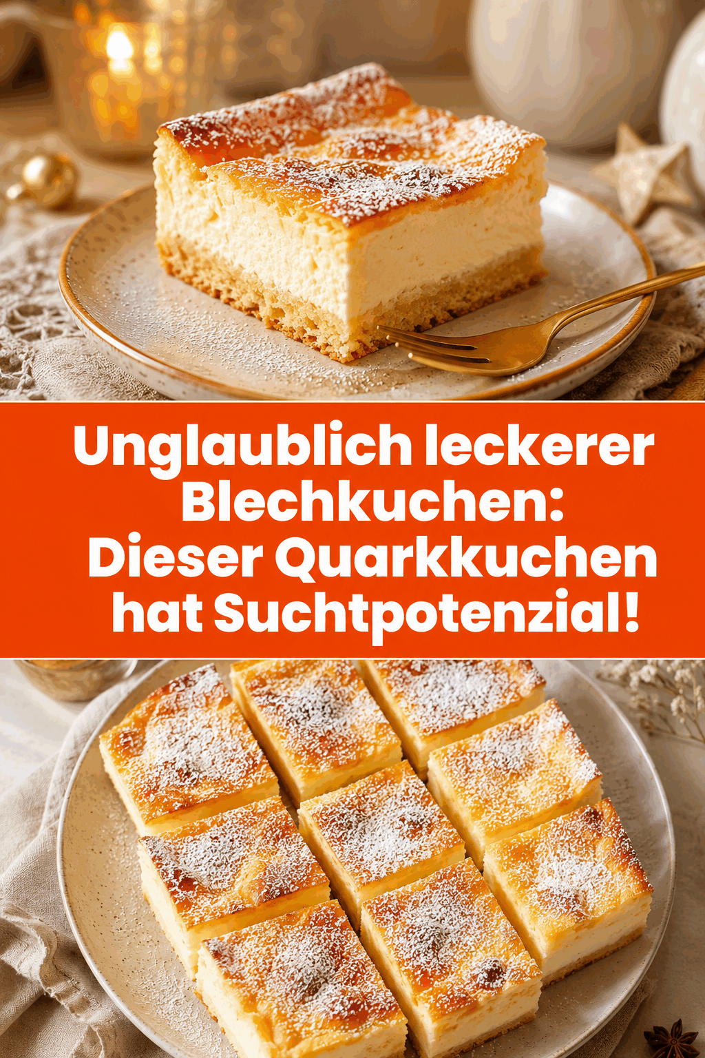 Unglaublich leckerer Blechkuchen: Dieser Quarkkuchen hat Suchtpotenzial!