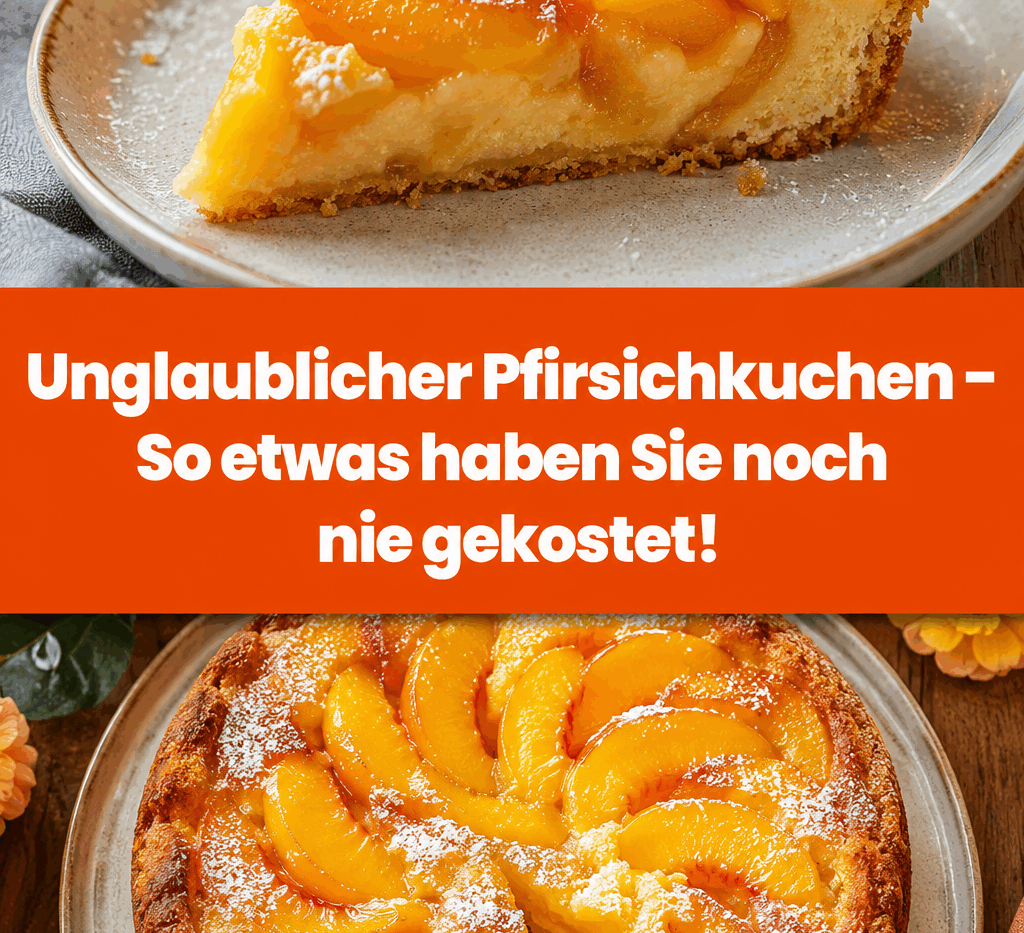 Unglaublicher Pfirsichkuchen – So etwas haben Sie noch nie gekostet!