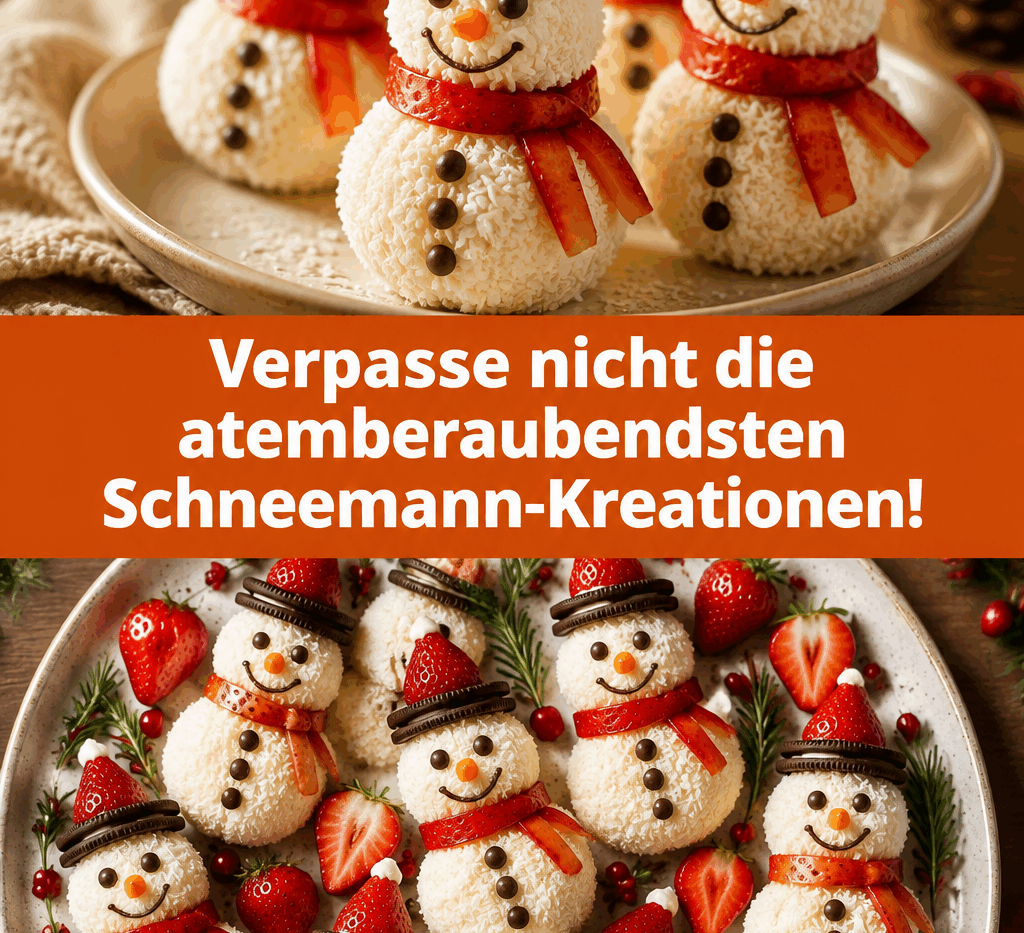 Verpasse nicht die atemberaubendsten Schneemann-Kreationen!