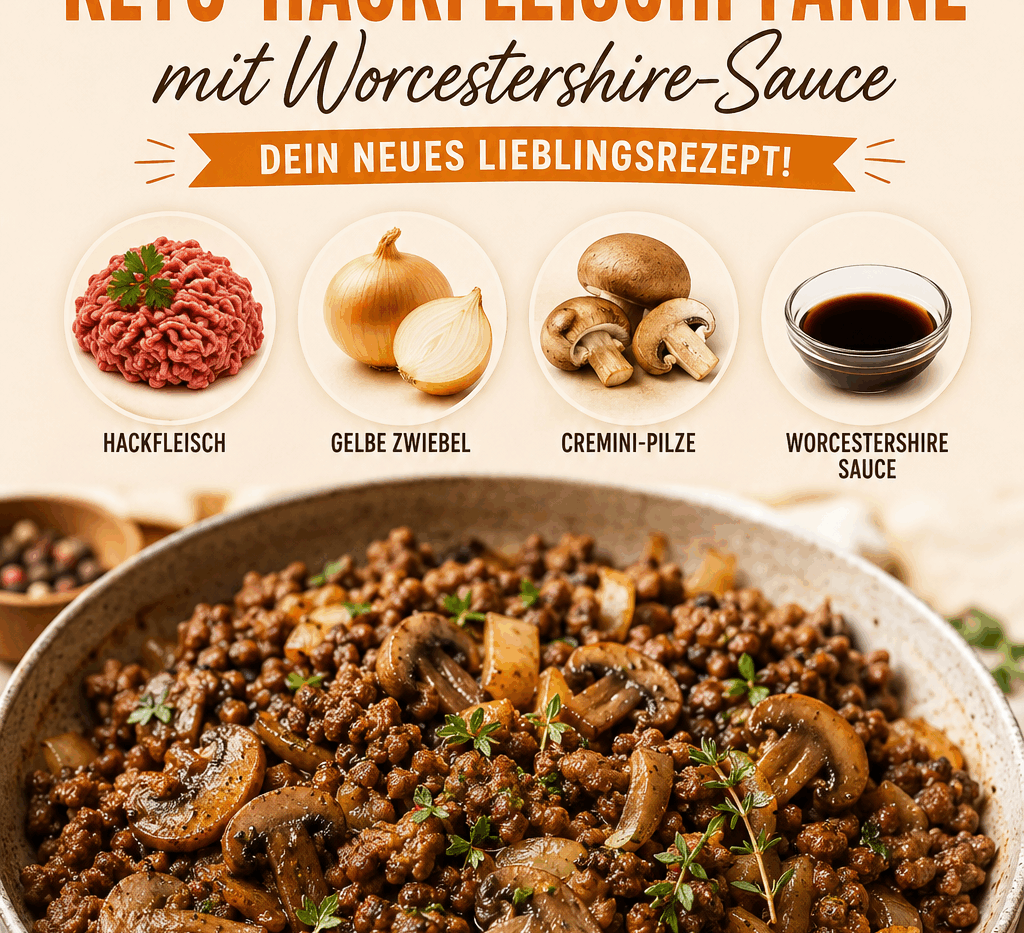 Würzige Keto-Hackfleischpfanne mit Worcestershire-Sauce – Dein neues Lieblingsrezept!