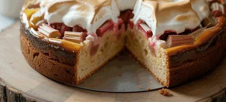 Achtung suchtfaktor 1000, Rhabarberkuchen mit Baiser