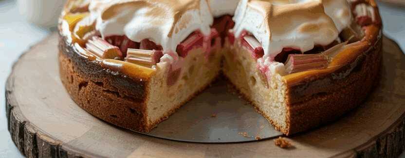 Achtung suchtfaktor 1000, Rhabarberkuchen mit Baiser