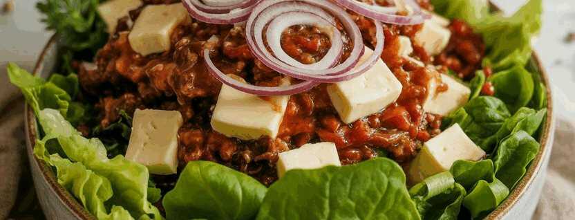 Allgäuer Käsesalat mit Zwiebeln – so sieht es fertig aus