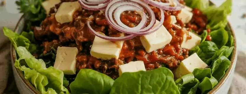Allgäuer Käsesalat mit Zwiebeln – so sieht es fertig aus
