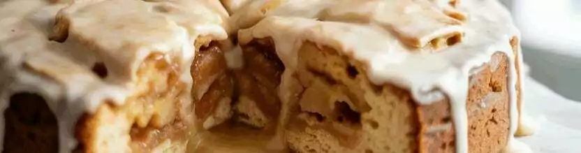 Apfel Spekulatius Kuchen vom Blech ganz ohne Backen! – so sieht es fertig aus