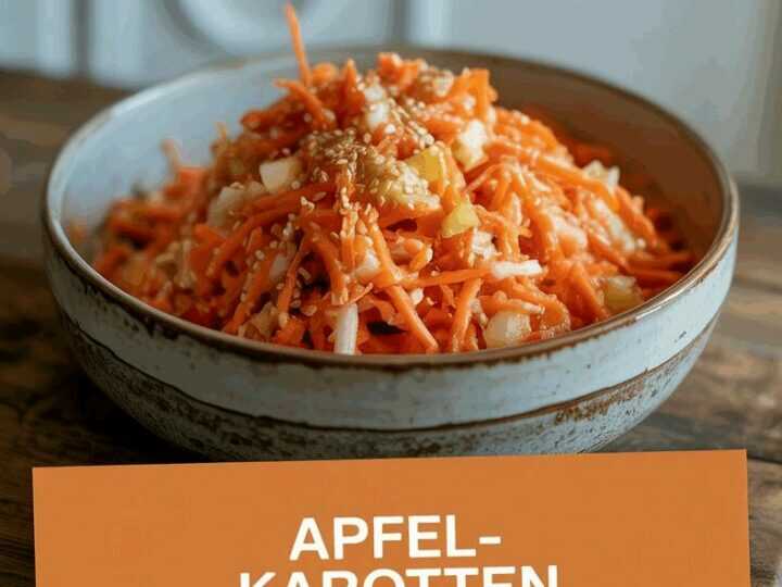 Apfel-Karotten-Salat frisch gerieben