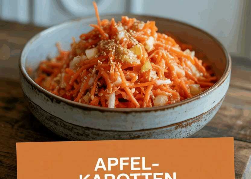 Apfel-Karotten-Salat frisch gerieben