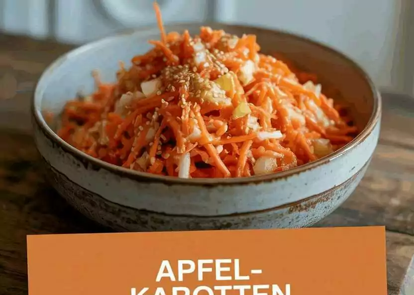 Apfel-Karotten-Salat frisch gerieben