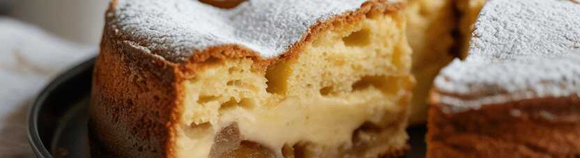 Apfelkuchen mit Vanillepudding, Sie brauchen 1 Pck Paradies Creme – so sieht es fertig aus