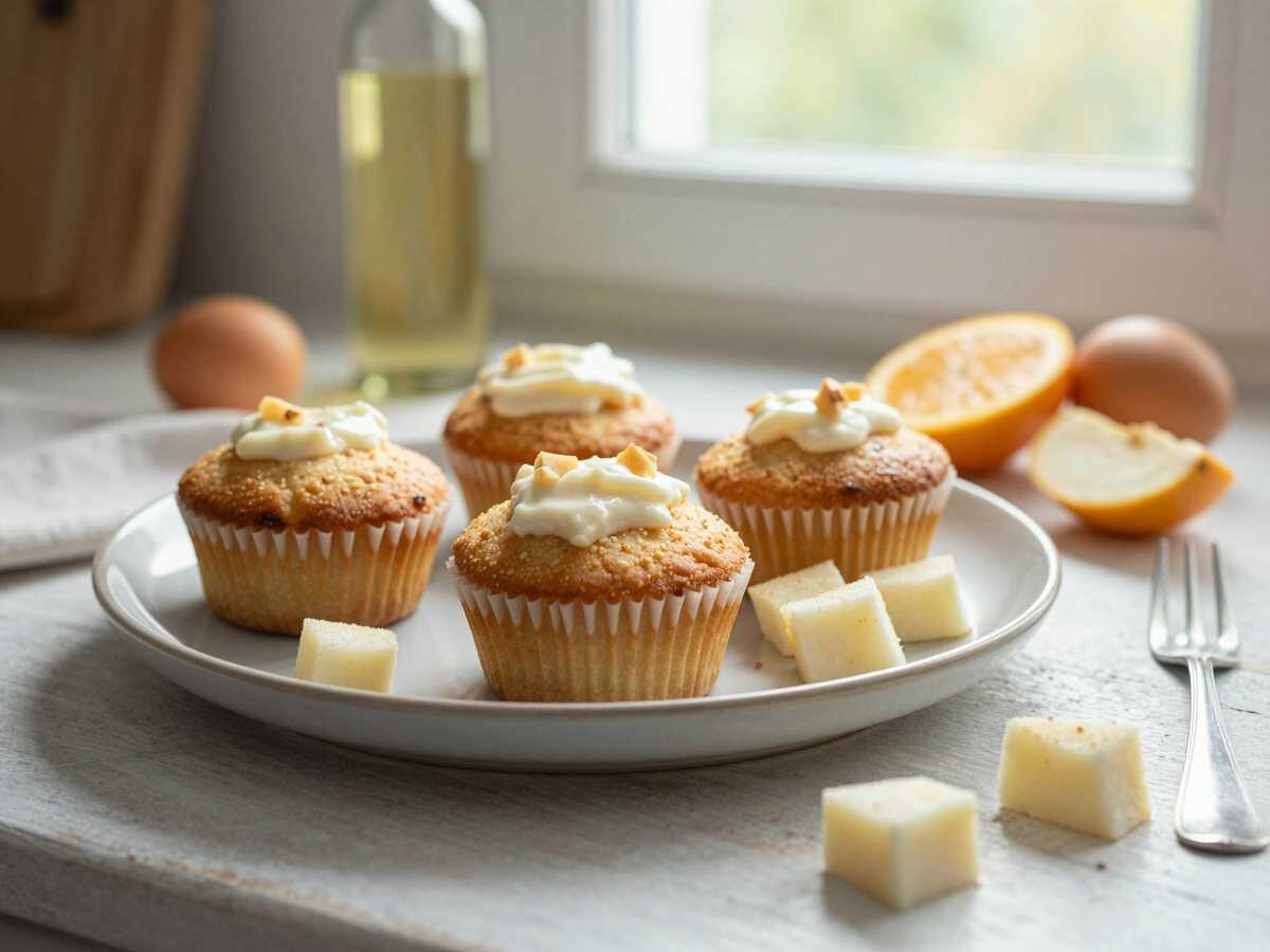 Apfelmuffins mit 250 g Quark die auf der Zunge zergehen! – während der Zubereitung