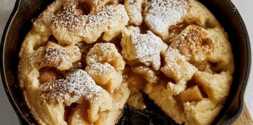 Apfelpfannkuchen aus dem Ofen in 5 Minuten