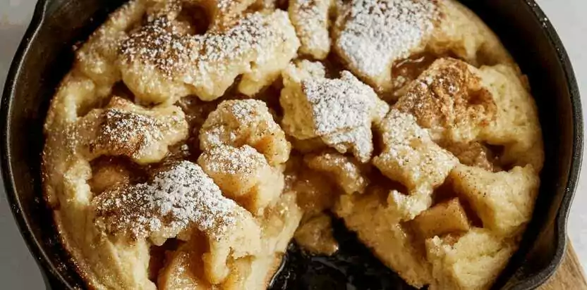Apfelpfannkuchen aus dem Ofen in 5 Minuten