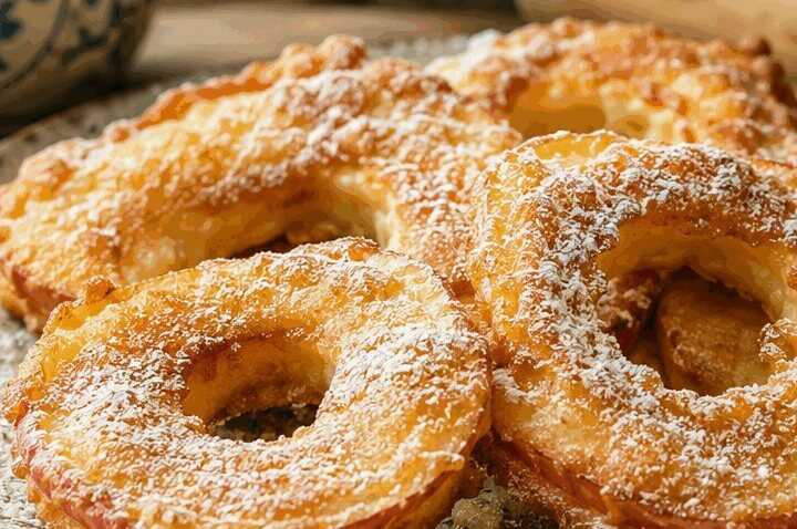 Apfelringe im Teigmantel aus der Heißluftfritteuse, der Geheimtipp für deine Küche