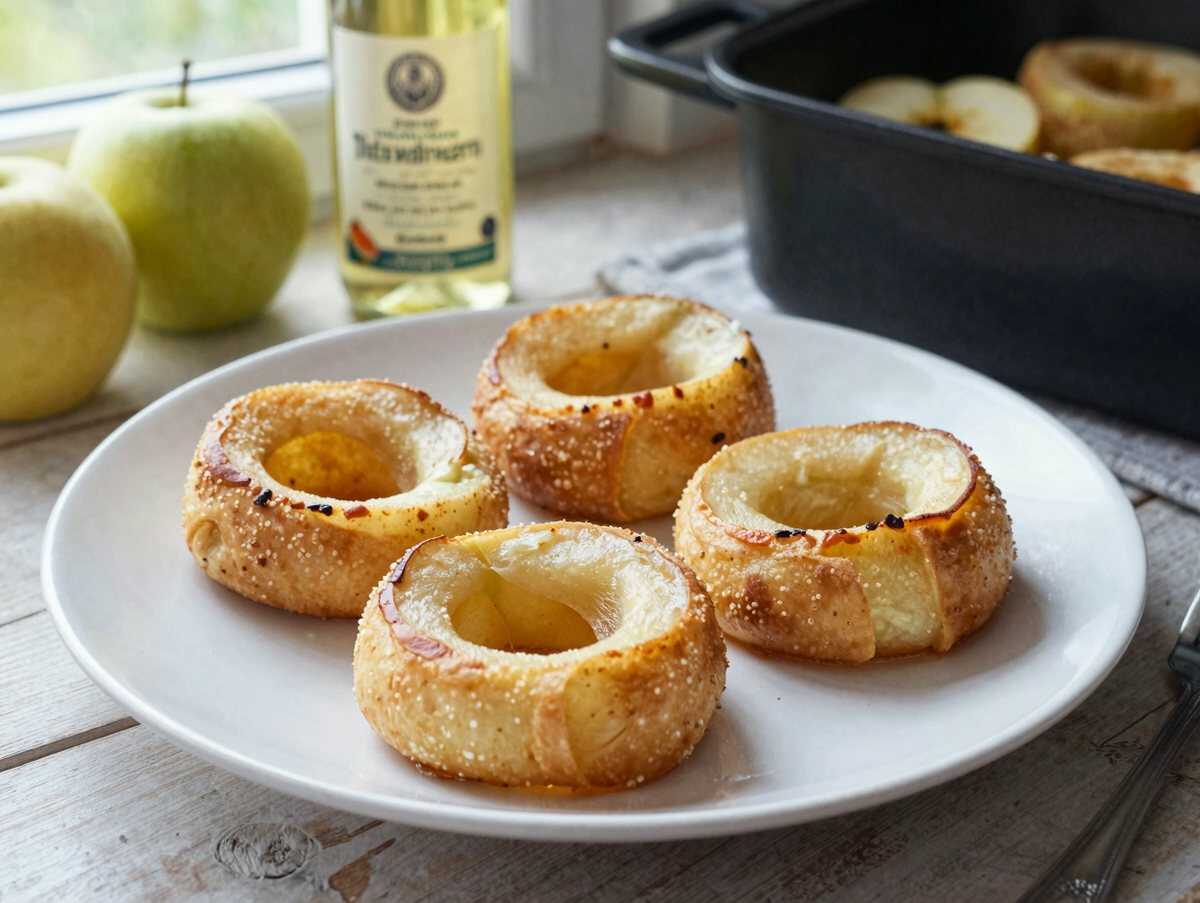 Apfelringe im Teigmantel aus der Heißluftfritteuse, der Geheimtipp für deine Küche – während der Zubereitung