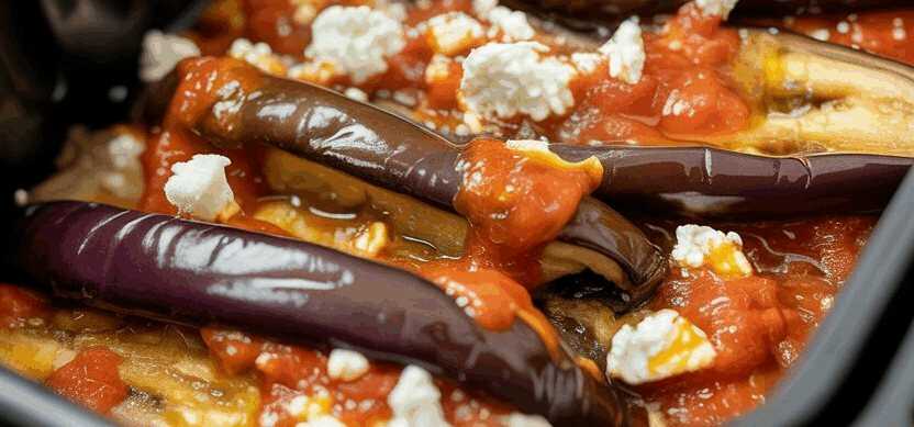 Auberginen-Scheiben mediterran aus dem Airfryer