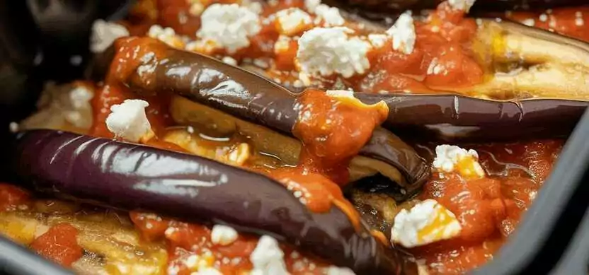 Auberginen-Scheiben mediterran aus dem Airfryer