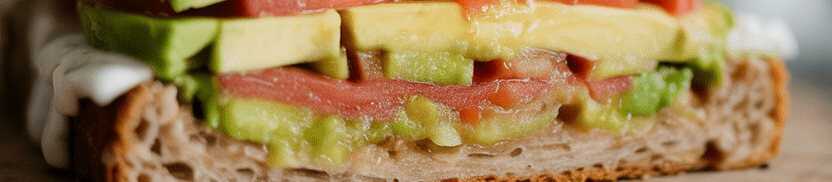 Avocadobrot mit Tomaten sie brauchen 8 Scheiben Kornbrot – so sieht es fertig aus