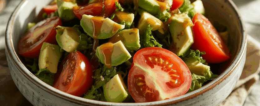 Avocadosalat mit Tomaten – so sieht es fertig aus