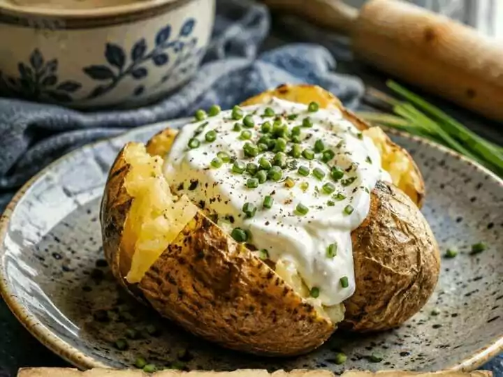 Backkartoffeln mit Sour Cream, das 5-Sterne-Rezept aus einfachen Kartoffeln