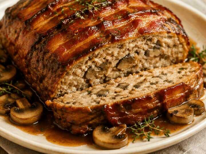 Bacon-Champignon-Hackbraten: Dein neuer Lieblings-Genuss!