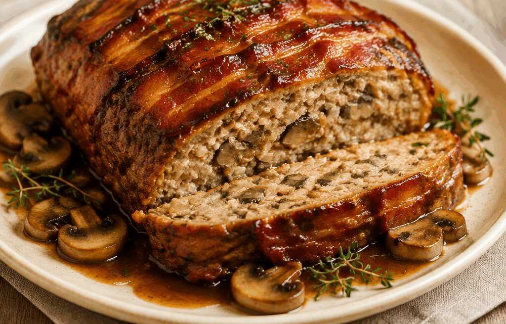 Bacon-Champignon-Hackbraten: Dein neuer Lieblings-Genuss!