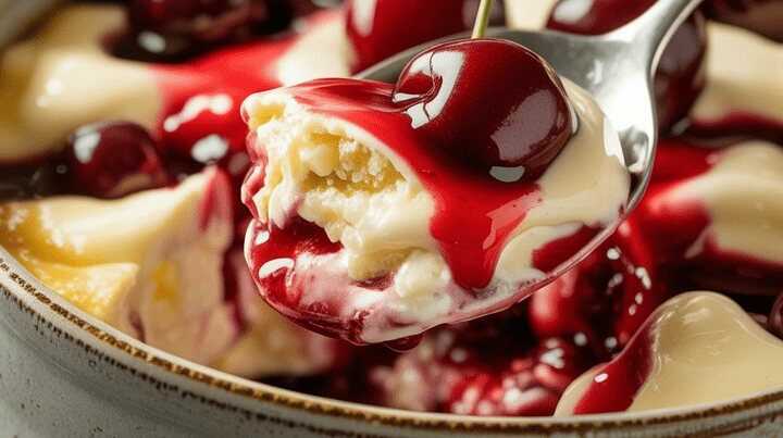 Bailey’s Creme mit Mascarpone & 2 Gläser Sauerkirschen