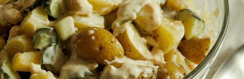 Bauernsalat mit Kartoffeln und Gurken