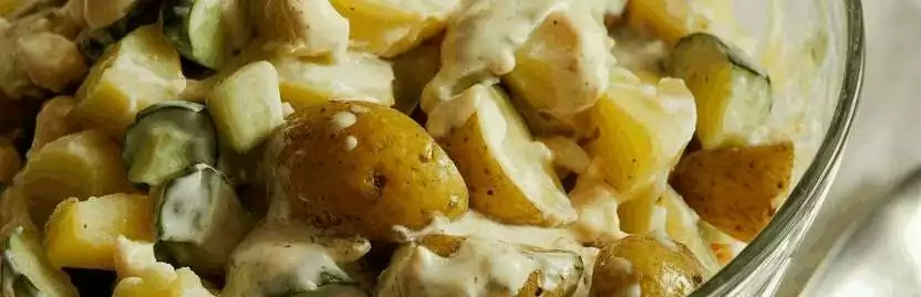 Bauernsalat mit Kartoffeln und Gurken