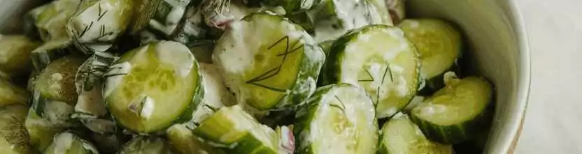 Bayerischer Gurkensalat traditionell