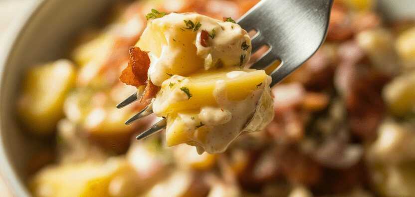 Bayerischer Kartoffelsalat (ohne Mayonnaise) – so sieht es fertig aus