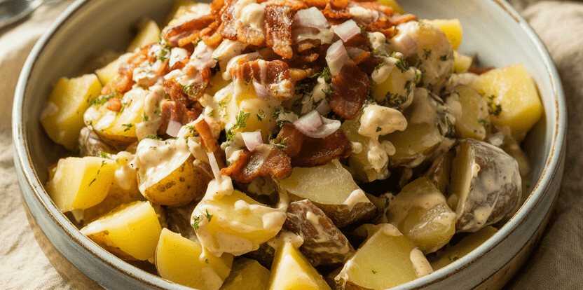 Bayerischer Kartoffelsalat (ohne Mayonnaise)