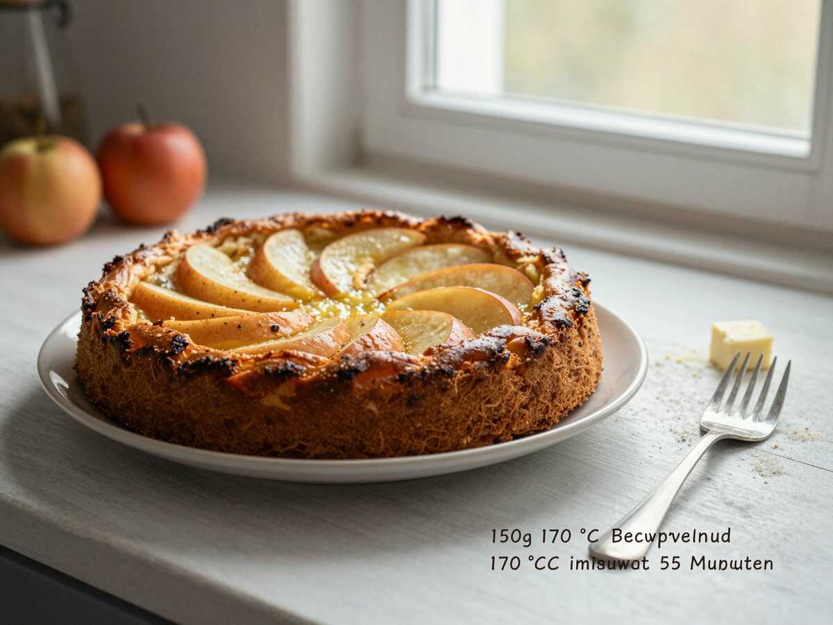 Berliner Apfelkuchen den ich jede Woche backe für eine 26er Springform – während der Zubereitung