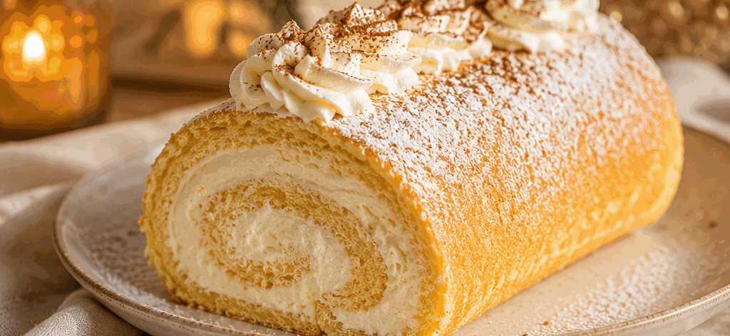 Besser als die Bäckerversion: Entdecke die ultimative Biskuit-Sahnerolle! – so sieht es fertig aus