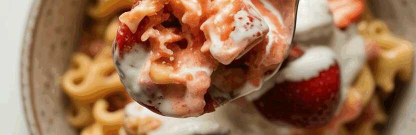Besser als Eis, Erdbeer Joghurt Traum mit 4 Zutaten