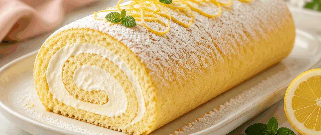 Besser als vom Bäcker: Himmlische Biskuit Sahnerolle