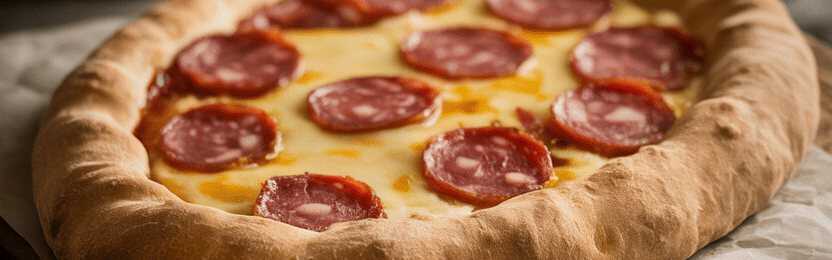 Blätterteig Calzone mit 100 g Salami & 150 g Käse – so sieht es fertig aus