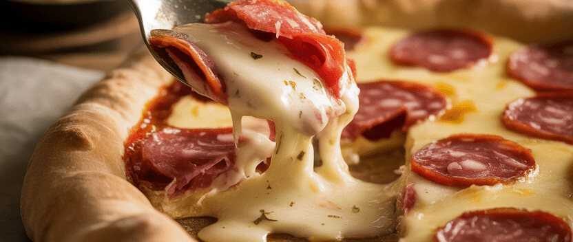 Blätterteig Calzone mit 100 g Salami & 150 g Käse