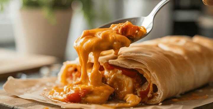 Blätterteig Strudel mit Peperoni und Käse in 15 Minuten