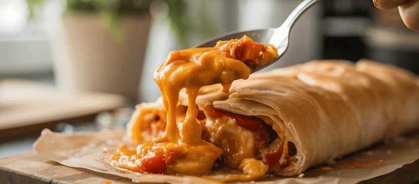 Blätterteig Strudel mit Peperoni und Käse in 15 Minuten
