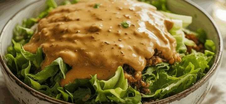 Blattsalat mit Honig-Senf-Soße